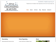 Tablet Screenshot of dmaorganizing.com